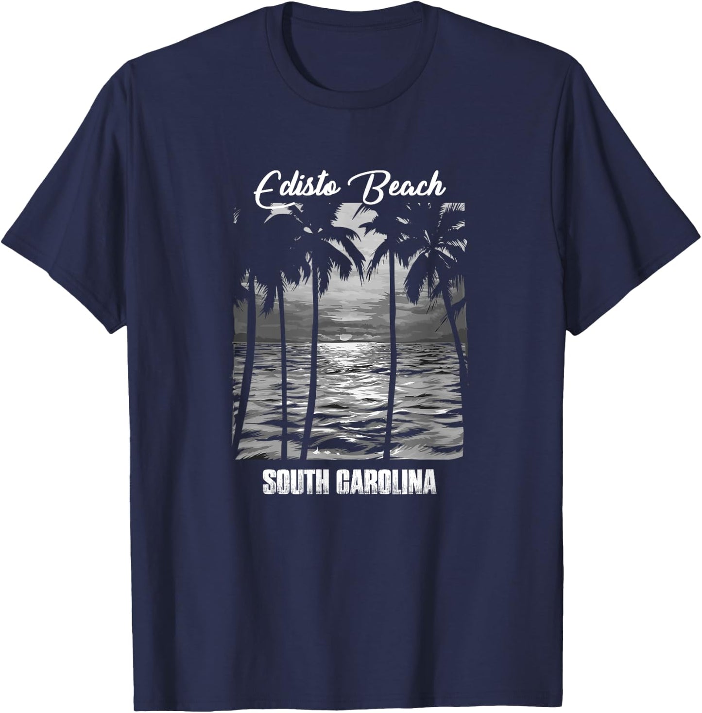 Edisto Beach Souvenir - South Carolina Reminder Women Kids T-Shirt - T-Shirt | Navy