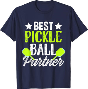 Best Pickleball Partner Sport Paddle Dink Table Tennis Game T-Shirt - T-Shirt | Navy
