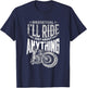 Hog Bikesexual Funny Motorcycle Bisexual Biker T-Shirt - T-Shirt | Navy