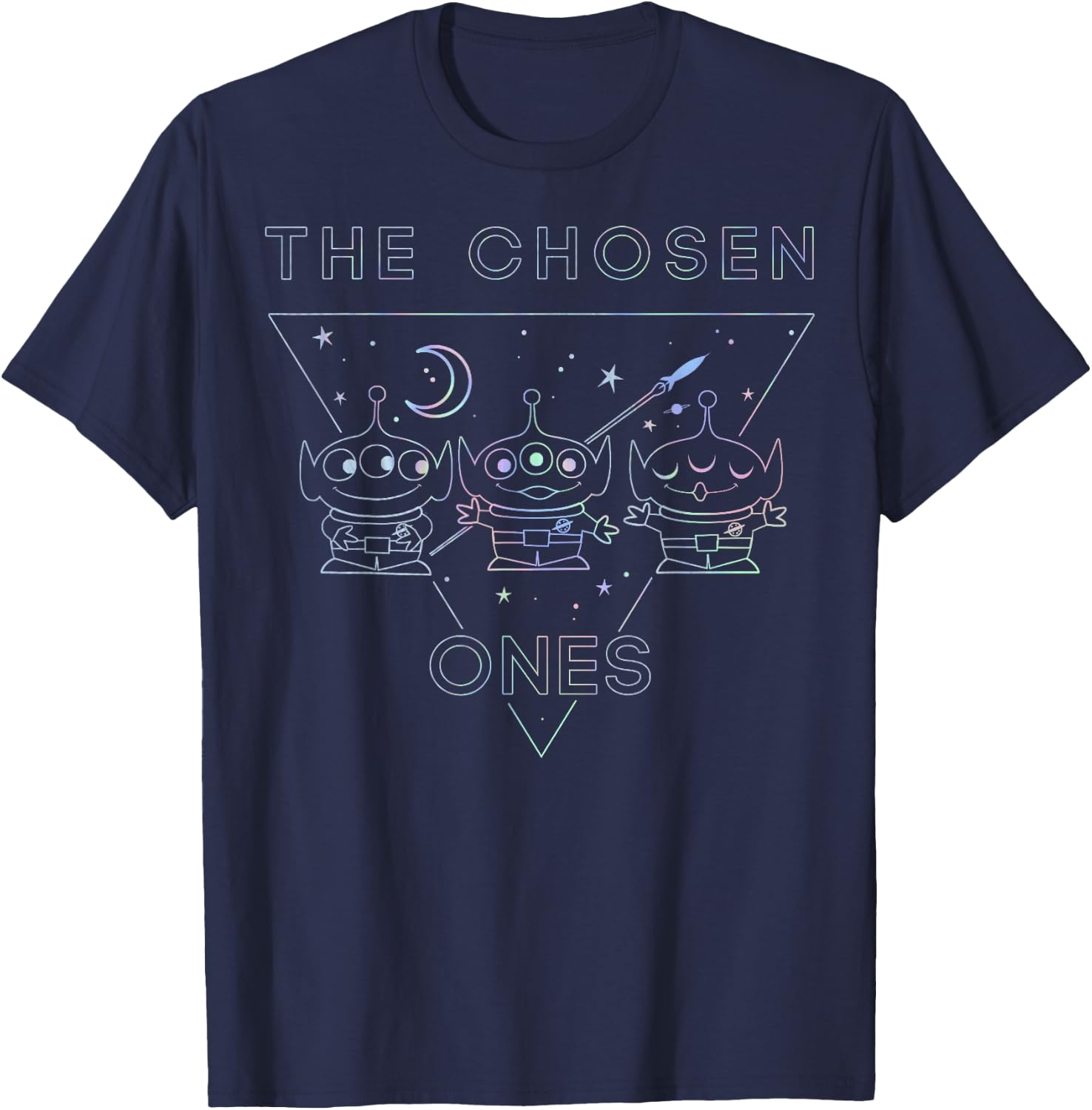 Disney Pixar Toy Story Rainbow Aliens I Have Been Chosen T-Shirt - T-Shirt | Navy