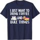 Cool Baker Women Cupcake Baking Bakers Coffee Lovers T-Shirt - T-Shirt | Navy