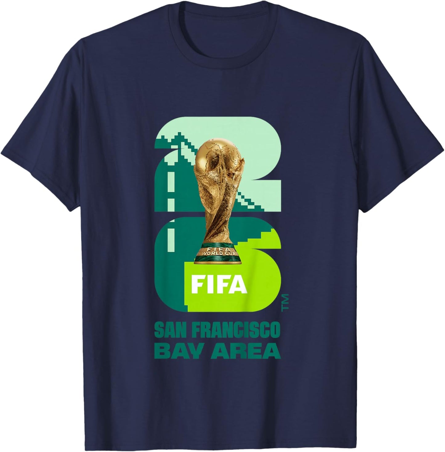 Kids FIFA World CUP26 San Francisco Trophy Color T-Shirt - T-Shirt | Navy