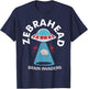 Zebrahead brain invaders Funny design T-Shirt - T-Shirt | Navy