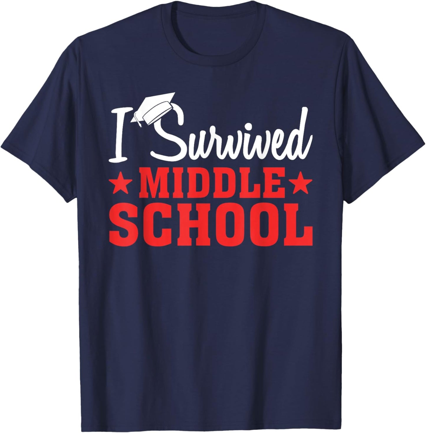 I Survived Middle School T-Shirt - T-Shirt | Navy