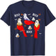 Three Halloween Cardinal Birds As Boo Ghost Costume Kids T-Shirt - T-Shirt | Navy
