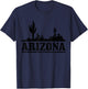 Arizona AZ Pride Cactus Desert Vintage T-Shirt - T-Shirt | Navy