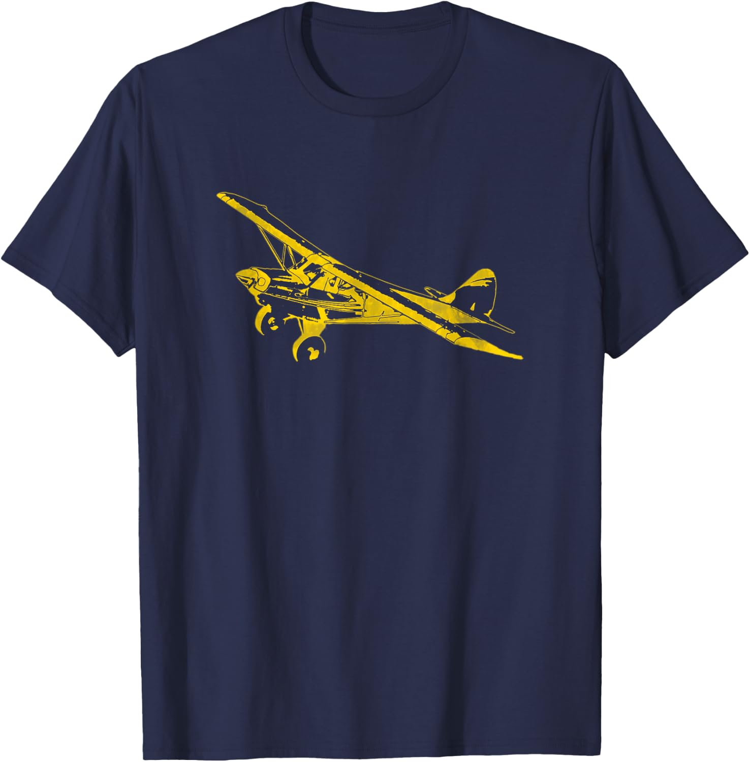 Classic Airplane Pilot Super Bush Cub T-Shirt - T-Shirt | Navy