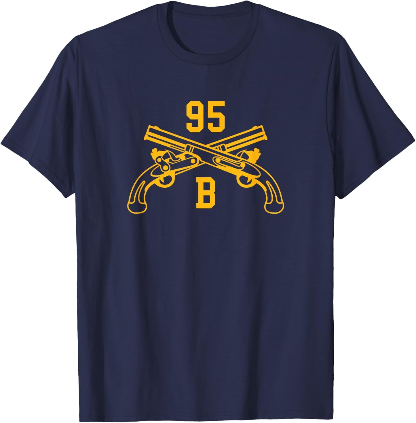 95B Military Police Officer | Crossed Pistols T-Shirt - T-Shirt | Navy