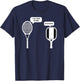 I Am Your Father Funny Pickleball Tennis Racket T-Shirt - T-Shirt | Navy