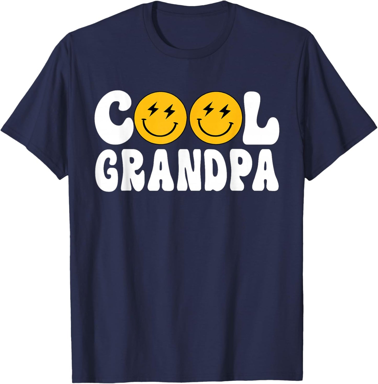 Grandpa One Happy Dude Birthday Theme Family Matching T-Shirt - T-Shirt | Navy