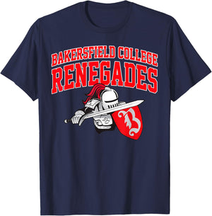 Bakersfield College Renegades Arch Vintage Sports Design Men T-Shirt - T-Shirt | Navy