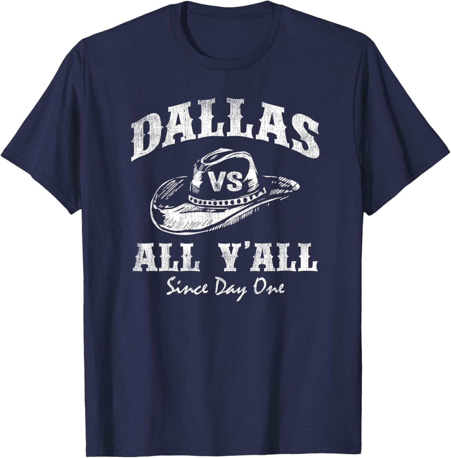 All Sport Trends Gifts Men Women - Dallas vs All Y'all T-Shirt - T-Shirt | Navy