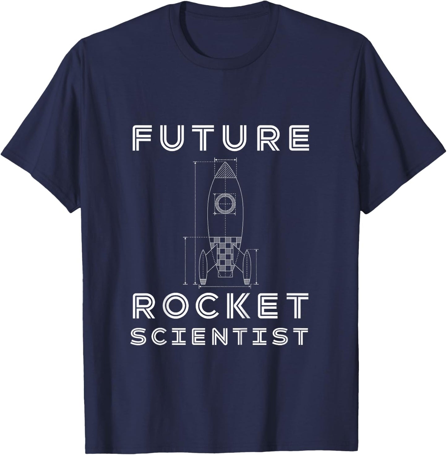 Engineering Gift Boys Girls Kids Future Rocket Scientist T-Shirt - T-Shirt | Navy