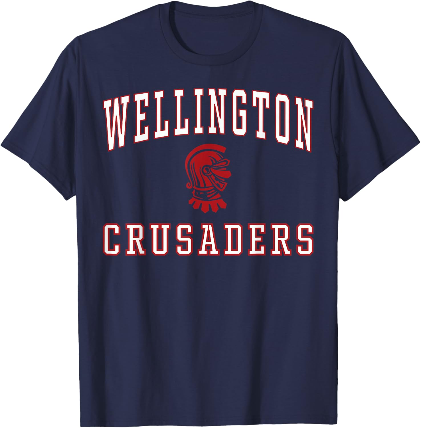 Wellington High School Crusaders C1 T-Shirt - T-Shirt | Navy