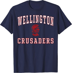 Wellington High School Crusaders C1 T-Shirt - T-Shirt | Navy