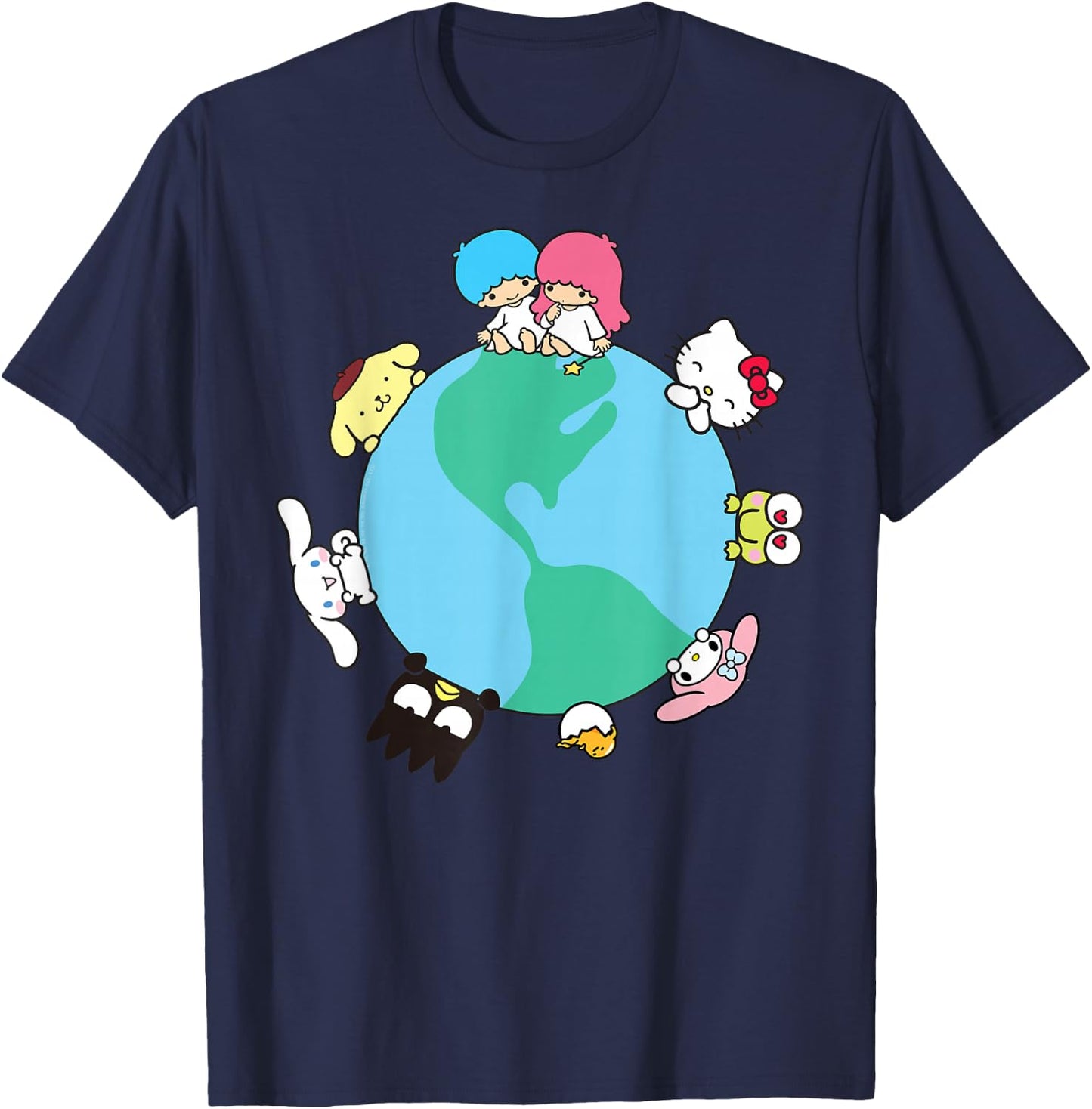 Hello Kitty and Friends Sanrio Earth T-Shirt - T-Shirt | Navy