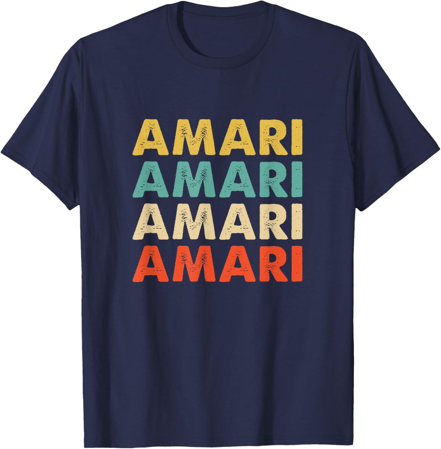 Amari Name T-Shirt - T-Shirt | Navy