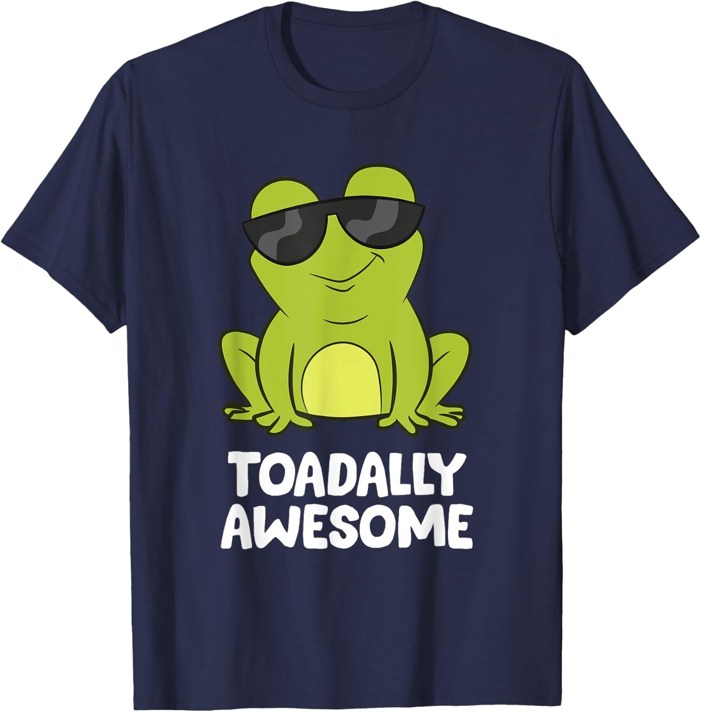 The Toad Lover Gift Store Toadally Awesome Amphibian Frog Funny Toad T-Shirt - T-Shirt | Navy