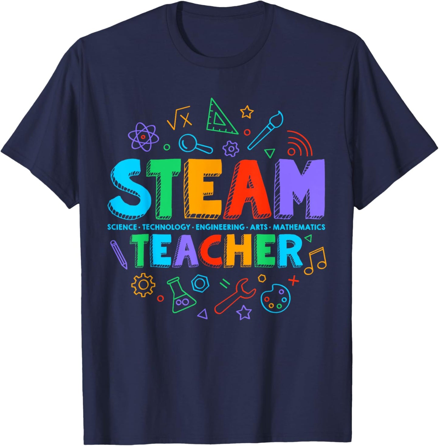 STEAM Teacher STEAM Student Programs Back to School Women Kids T-Shirt - T-Shirt | Navy