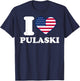 I love Pulaski I heart Pulaski T-Shirt - T-Shirt | Navy