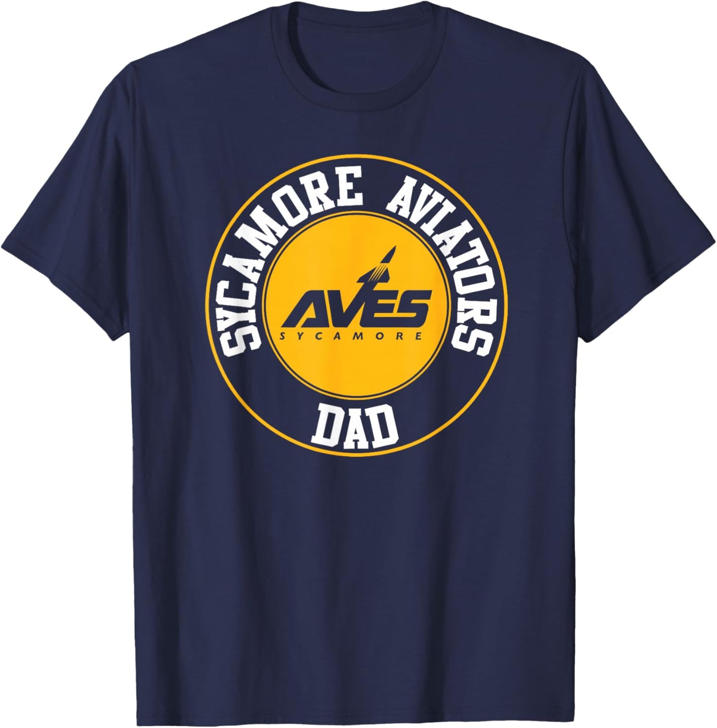 Sycamore Aves Aviator Dad CUTB3109 T-Shirt - T-Shirt | Navy