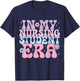 In My Nursing Student Era Groovy Nursing School Future Nurse T-Shirt - T-Shirt | Navy