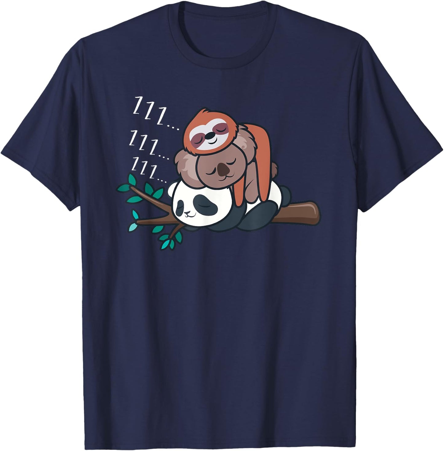 Panda Shirt Men Women Kid Panda Lover Gift Panda Koala Sloth T-Shirt - T-Shirt | Navy
