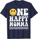One Happy Dude Momma 1st Birthday Family Matching T-Shirt - T-Shirt | Navy