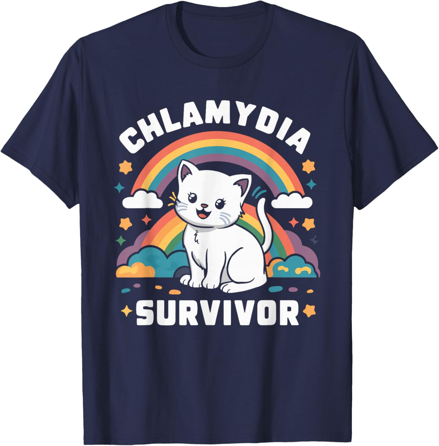 Chlamydia Survivor T-Shirt - T-Shirt | Navy