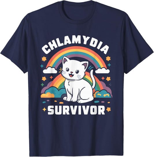 Chlamydia Survivor T-Shirt - T-Shirt | Navy