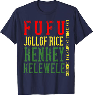 Ghana Flag Women Ghanaian Pride Roots Heritage Food T-Shirt - T-Shirt | Navy