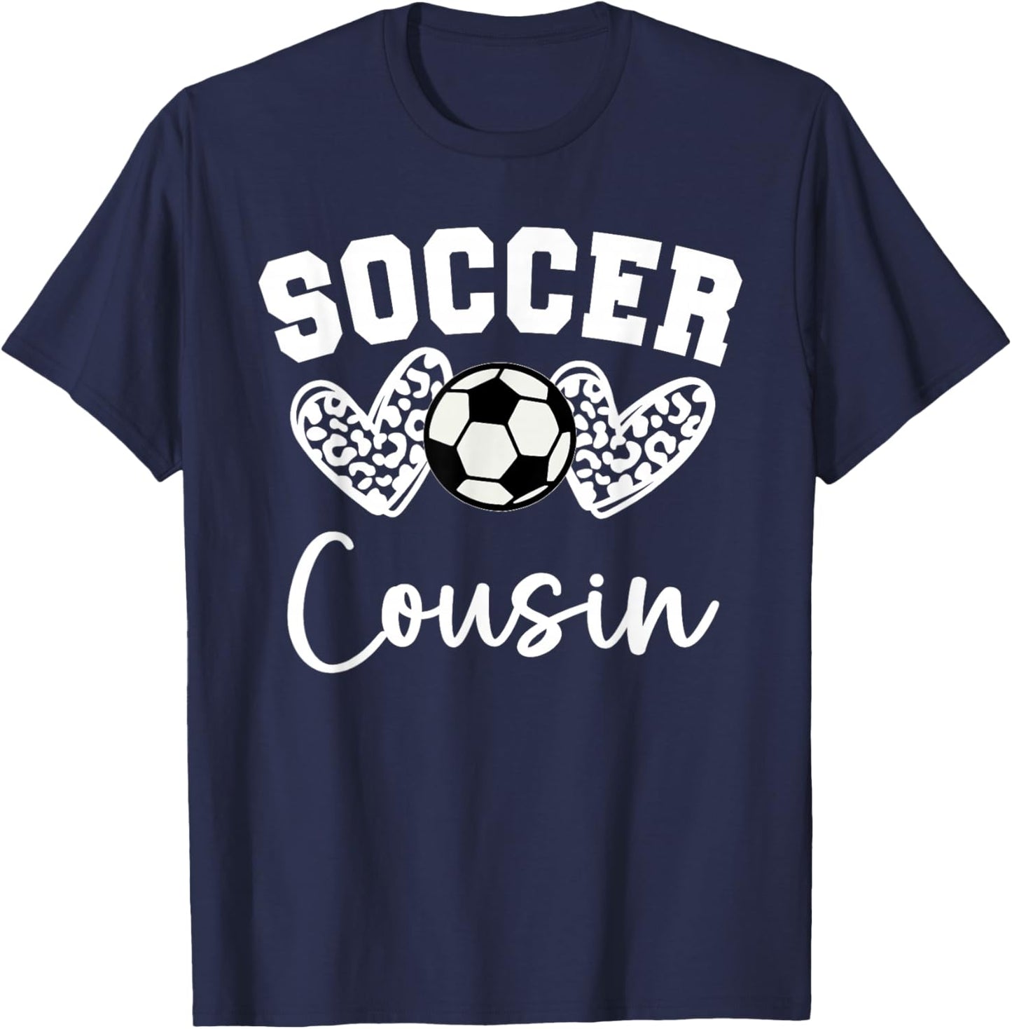 Soccer Cousin Matching Family Soccer T-Shirt - T-Shirt | Navy