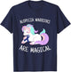 Unicorn Alopecia Warrior Gift, Alopecia Awareness T-Shirt - T-Shirt | Navy