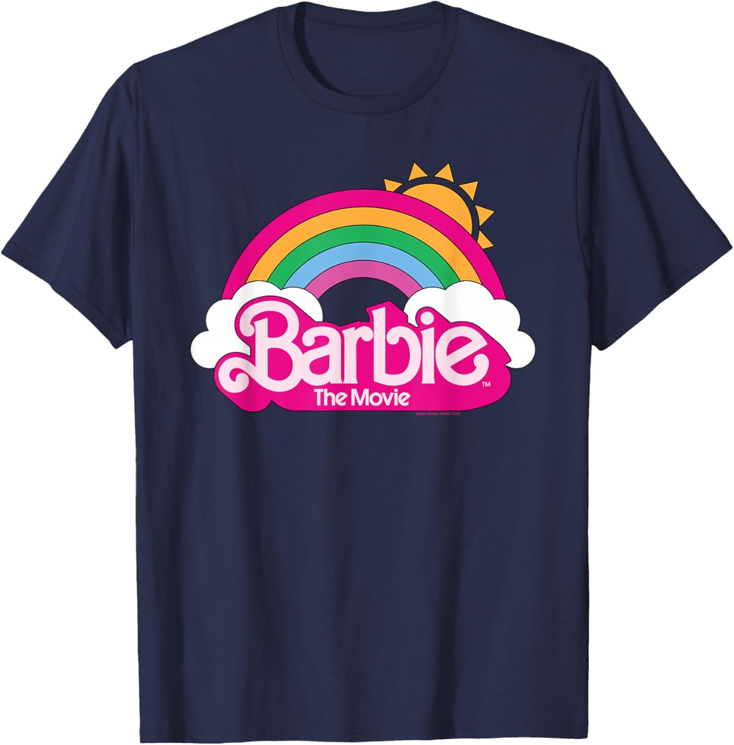 Barbie The Movie - Rainbow Logo T-Shirt - T-Shirt | Navy