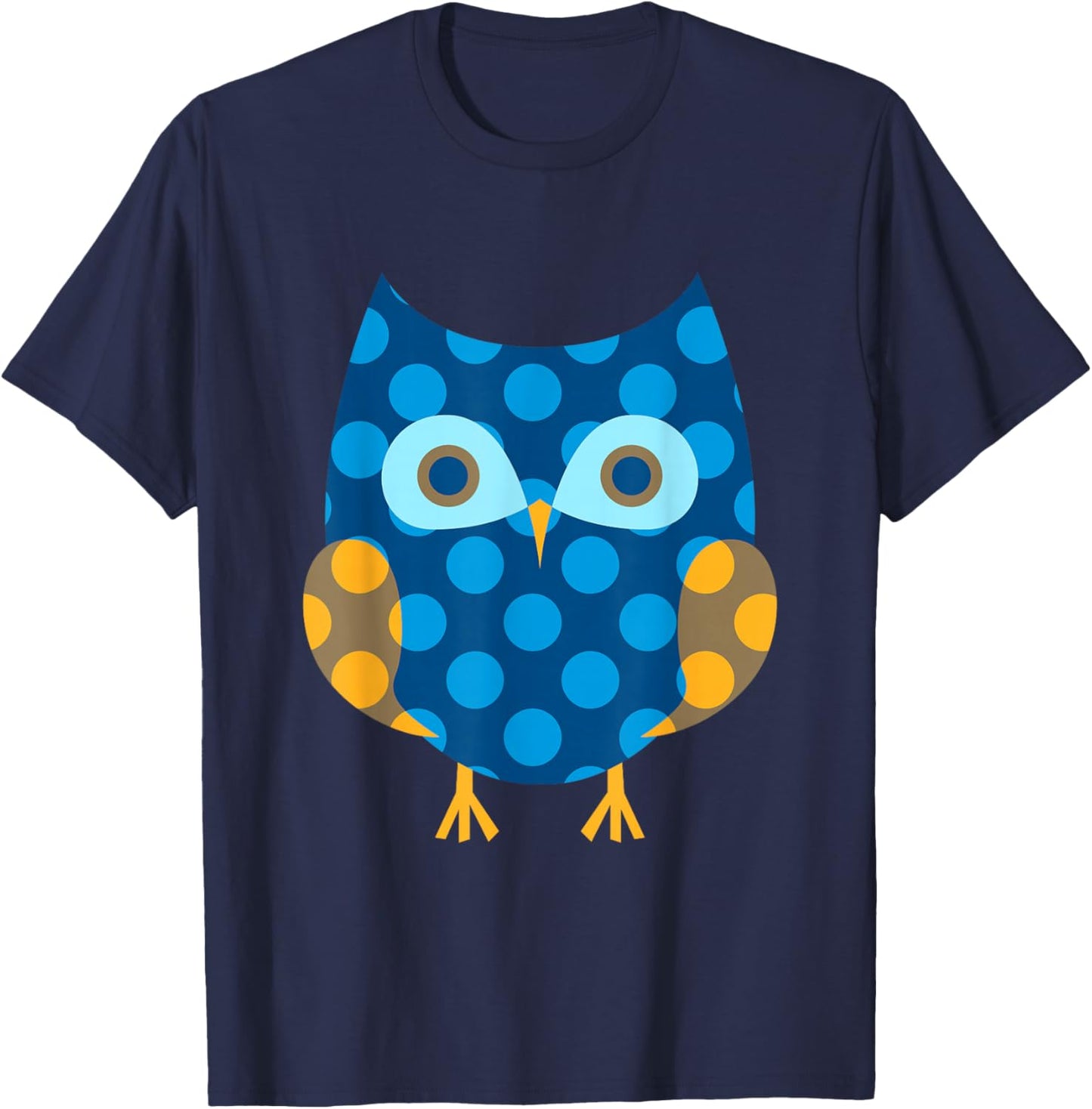 Dot Day Dotted Owl Colorful Make Mark Men Women Kids Teacher T-Shirt - T-Shirt | Navy