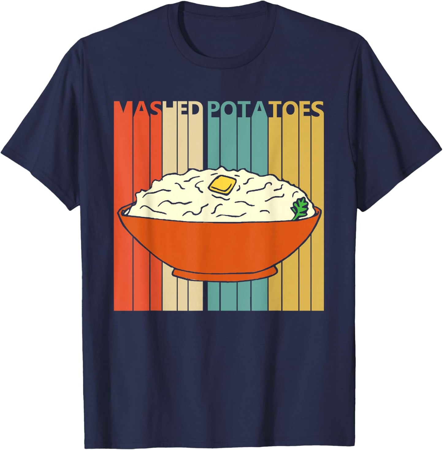 Vintage Mashed Potatoes T-Shirt - T-Shirt | Navy