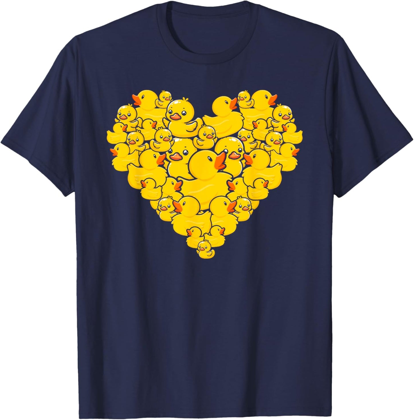 Duck Heart Symbol Love - Duck Lover T-Shirt - T-Shirt | Navy