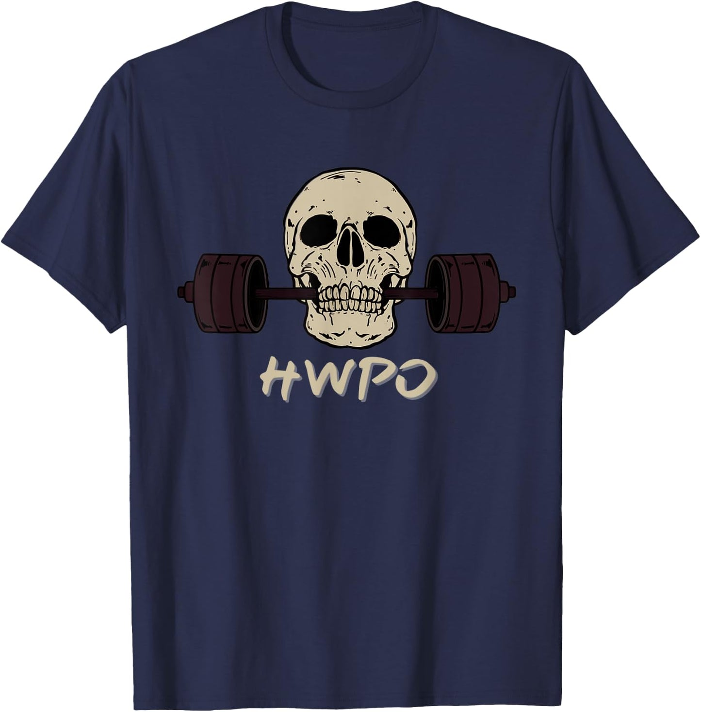 HWPO Hard Work Pays Off. Workout GYM T-Shirt - T-Shirt | Navy