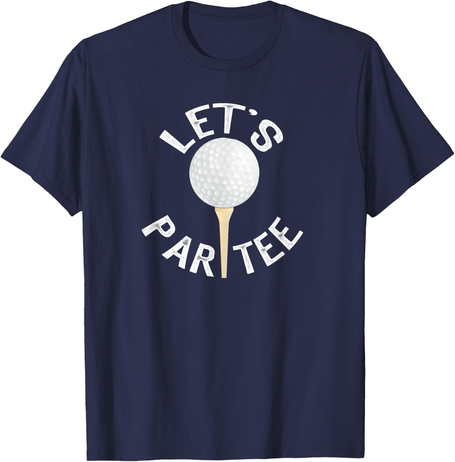 Let's Partee Funny Golf Pun T-Shirt - T-Shirt | Navy