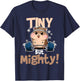 Weightlifting Hamster Tiny but Mighty! T-Shirt - T-Shirt | Navy