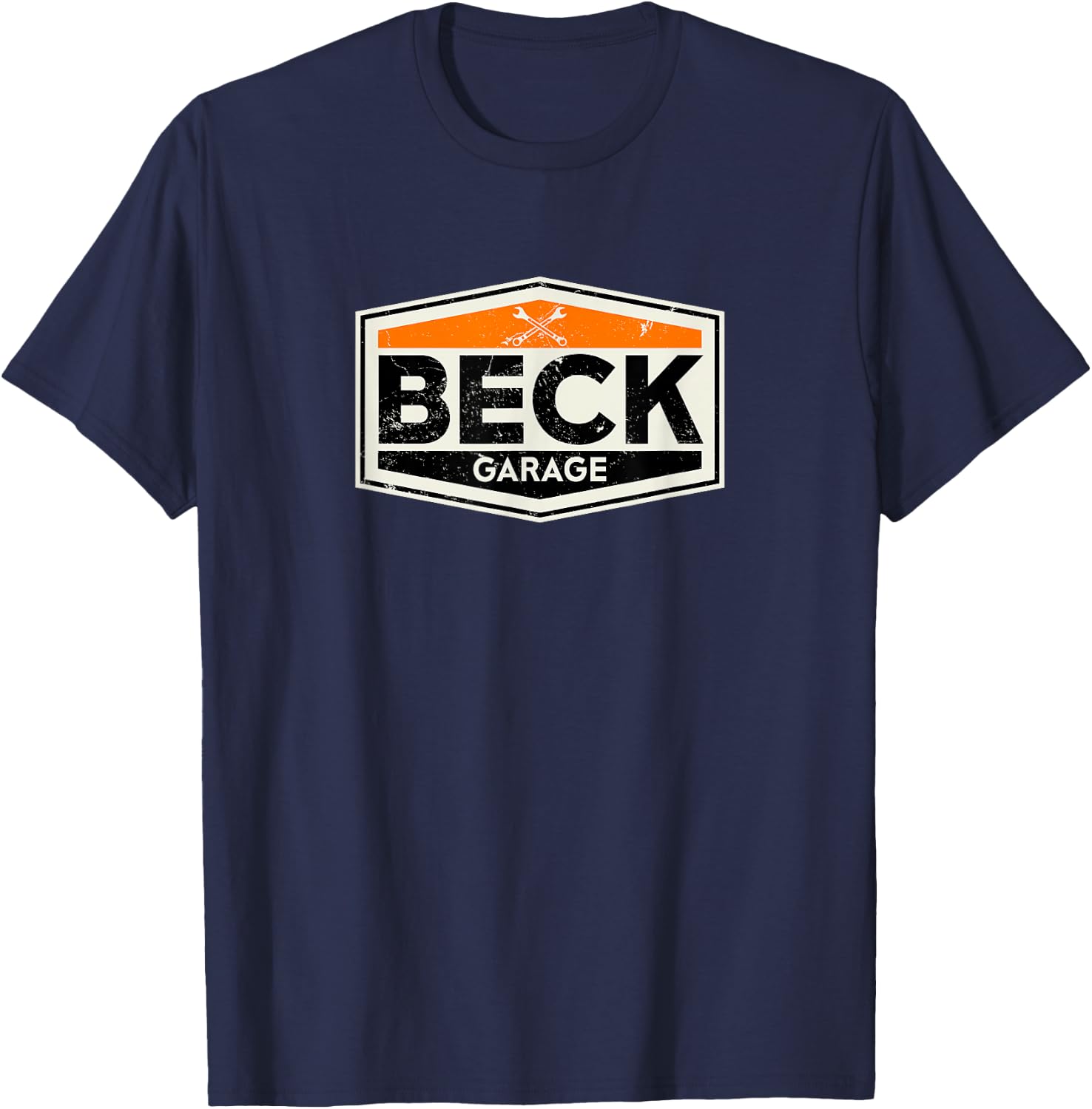 Beck Garage Gift Shirt for Last Name Beck T-Shirt - T-Shirt | Navy