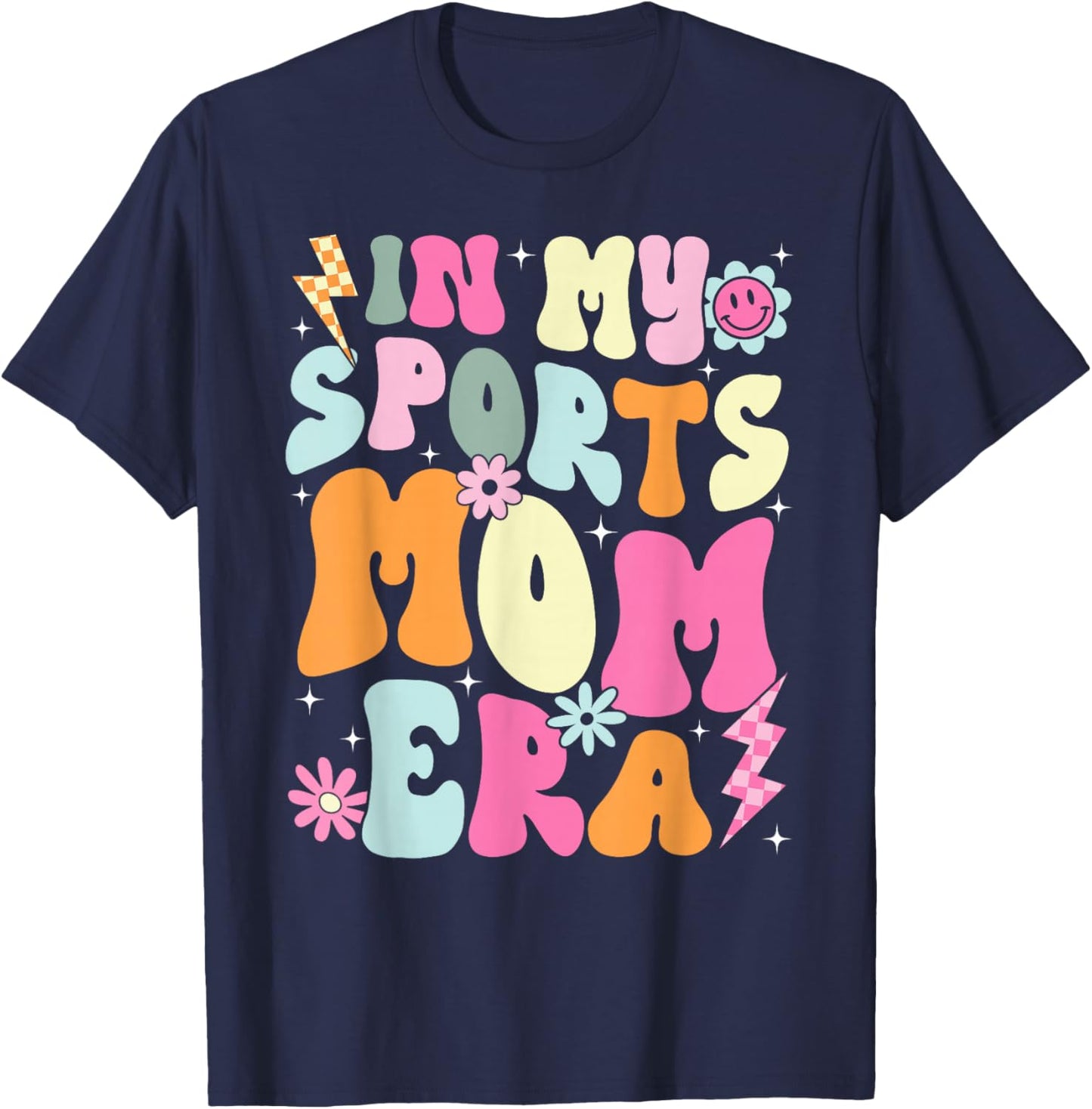 Sports Mom Era Sports Mom Life Kat In My Sports Mom Era Sports Mom Life Sports Lover Trendy T-Shirt - T-Shirt | Navy