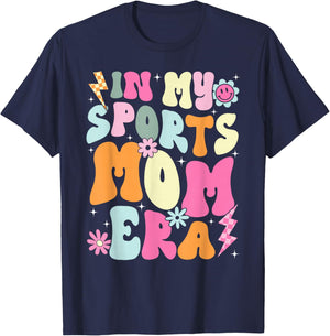 Sports Mom Era Sports Mom Life Kat In My Sports Mom Era Sports Mom Life Sports Lover Trendy T-Shirt - T-Shirt | Navy