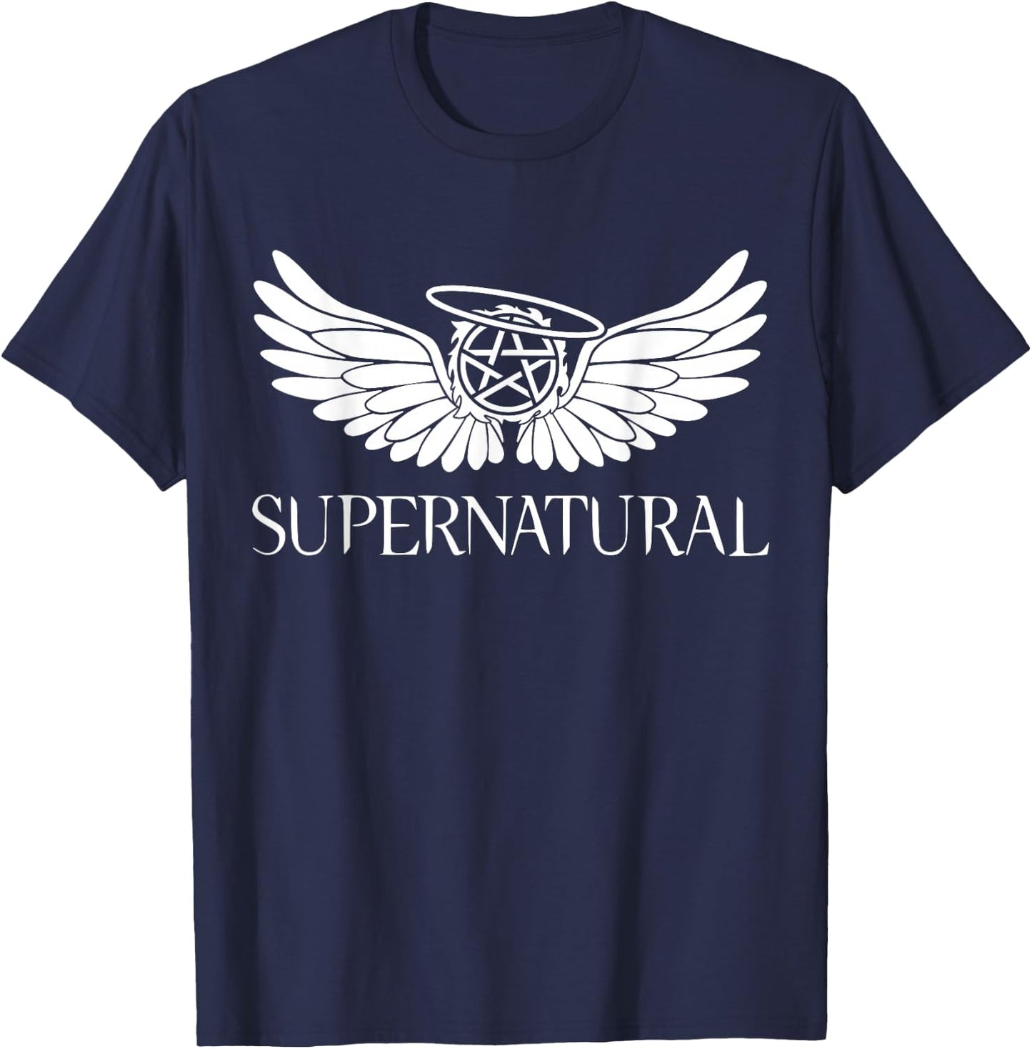 Supernatural Slogan Design T-Shirt - T-Shirt | Navy