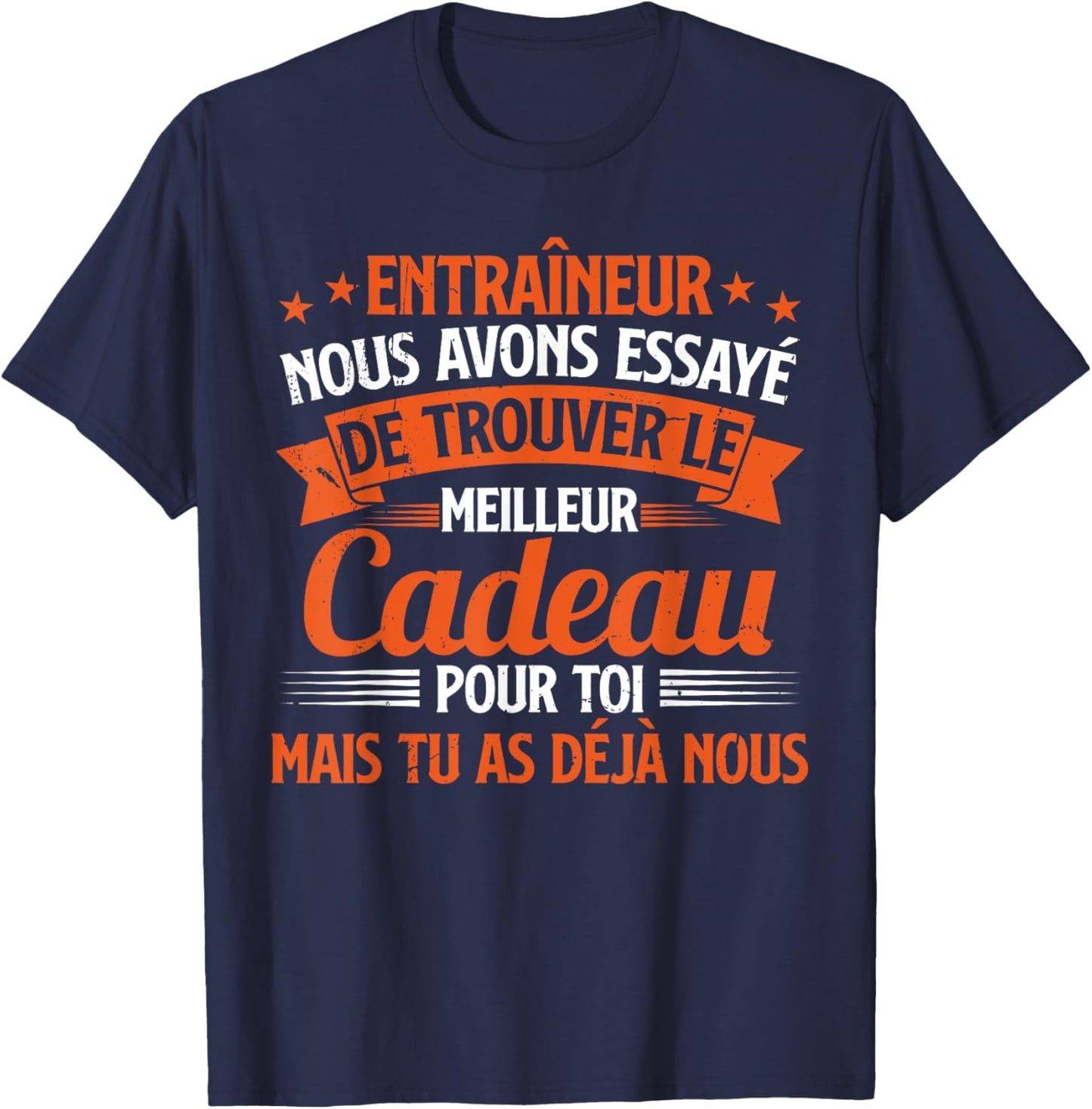 Funny Coach Coach You Already Us , Black, S T-Shirt - T-Shirt | Navy