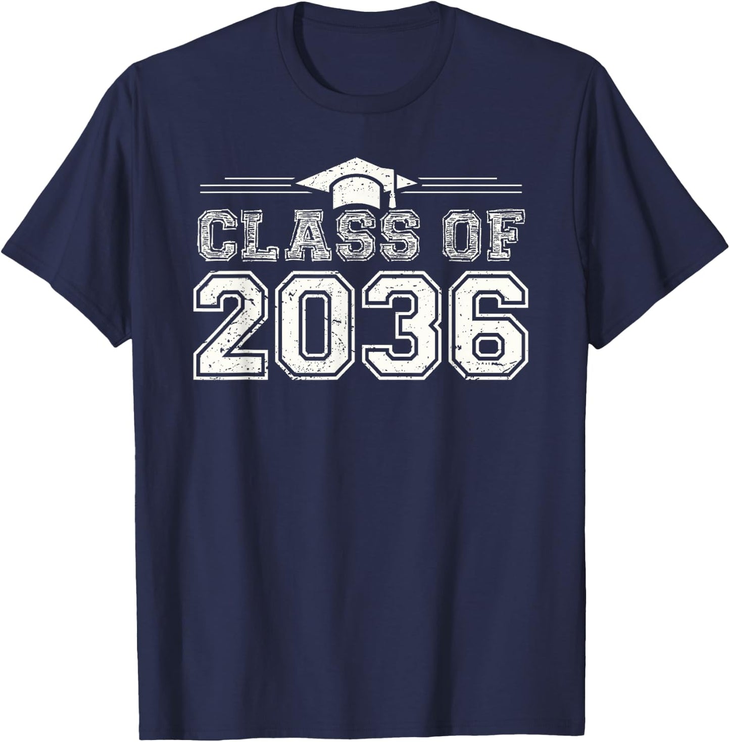 Class of 2036 Grow with me First Day of School T-Shirt - T-Shirt | Navy