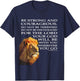 Faith in God - Be Strong and Courageous Joshua 1:9 T-Shirt - T-Shirt | Navy