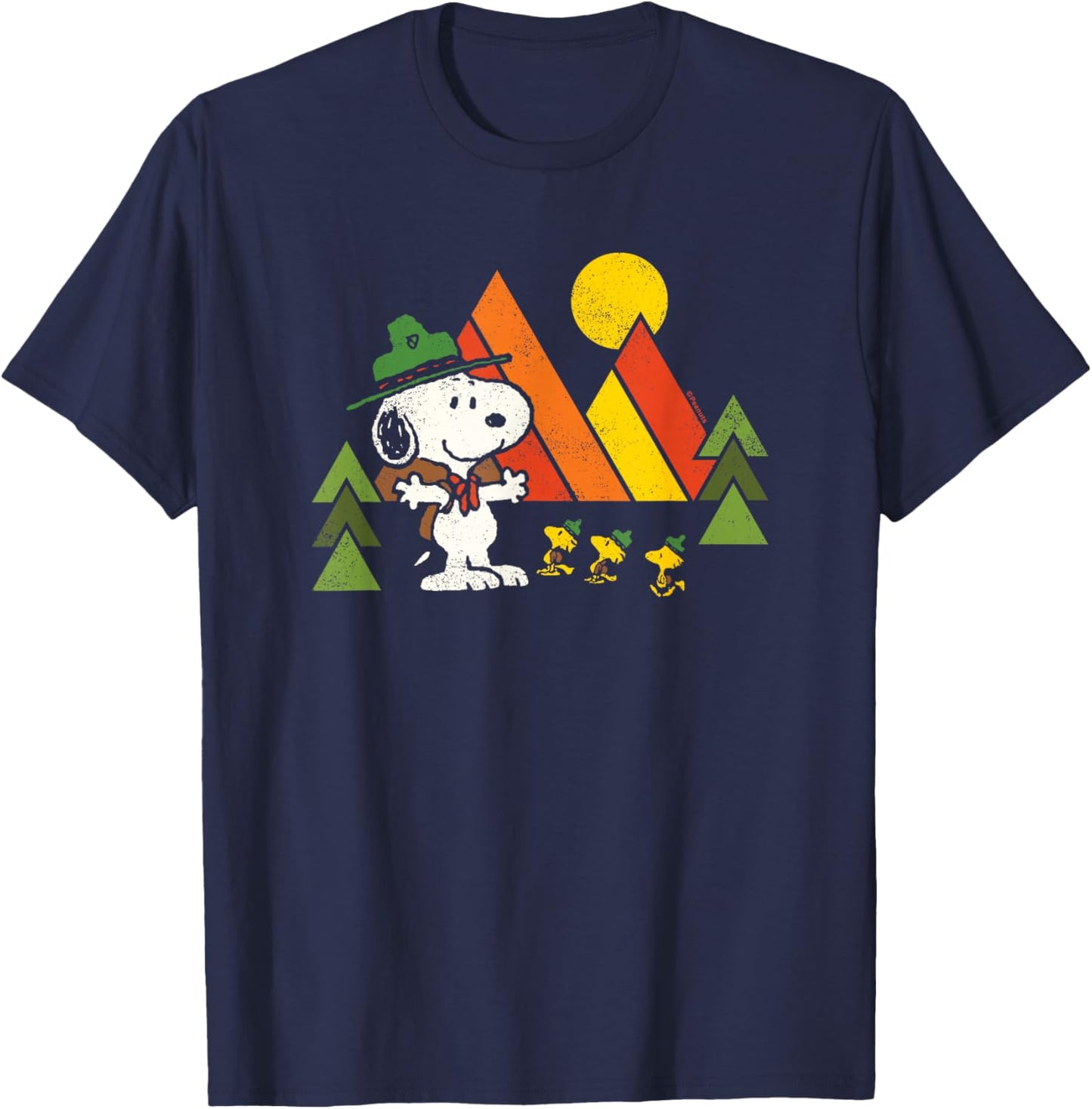 Peanuts - Retro Trailblazers T-Shirt - T-Shirt | Navy