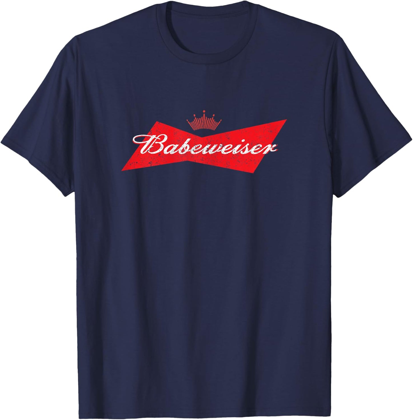 Babeweiser Vintage Beer Design T-Shirt - T-Shirt | Navy