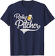 Relief Pitcher Beer and Baseball Funny T-Shirt - T-Shirt | Navy